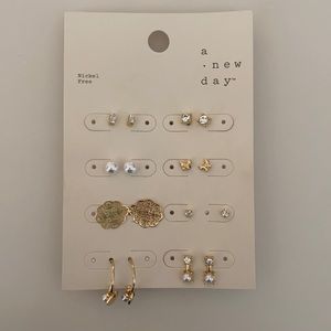 Earring Set of 8 Pairs